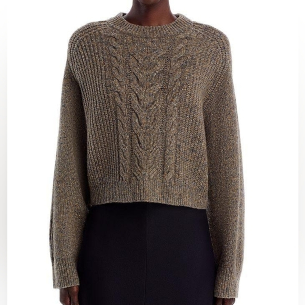 Vanessa Bruno Delora Wool Blend Sweater in Taupe